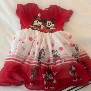 Disney Mickey and Minnie Red and White Dress
